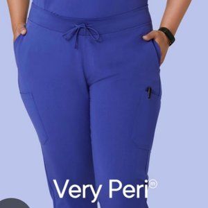 Mandala Scrubs High Waisted Jogger Pants Very Peri, size XS